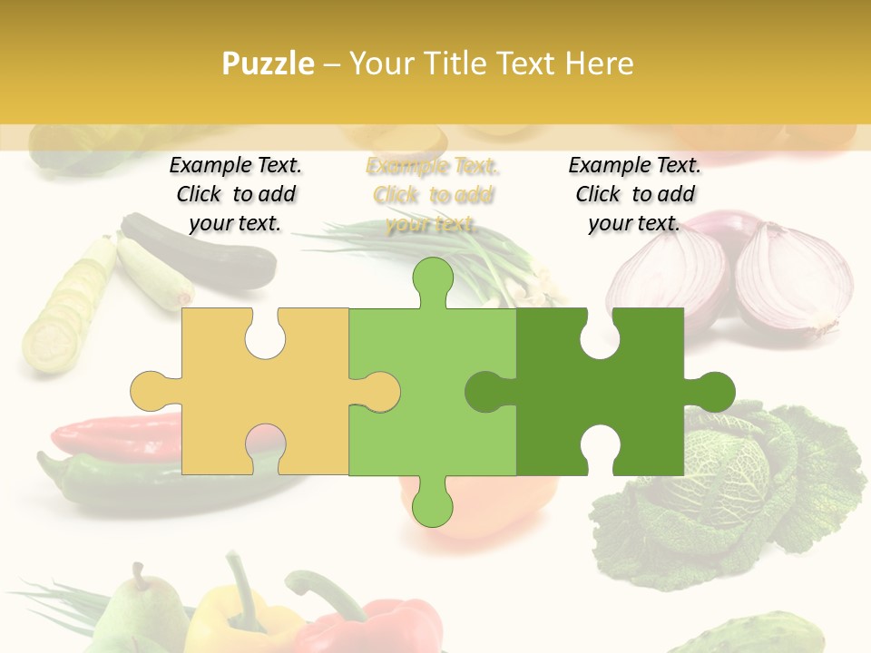 Apple Cabbage Vegetable PowerPoint Template