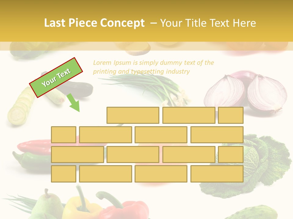 Apple Cabbage Vegetable PowerPoint Template