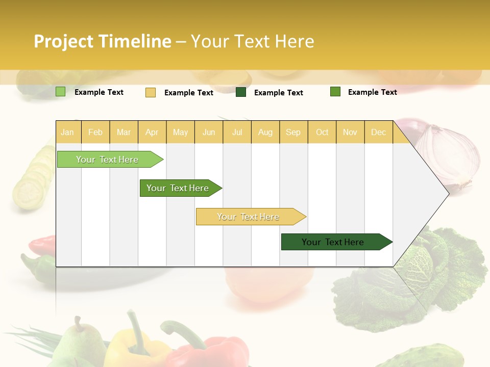 Apple Cabbage Vegetable PowerPoint Template
