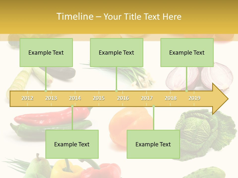 Apple Cabbage Vegetable PowerPoint Template
