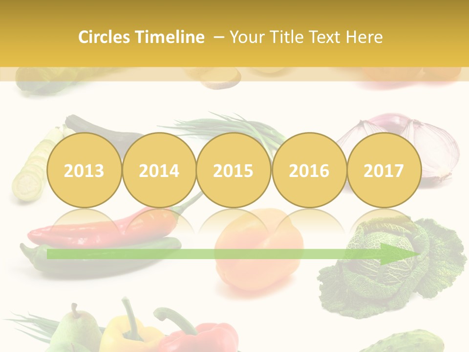 Apple Cabbage Vegetable PowerPoint Template