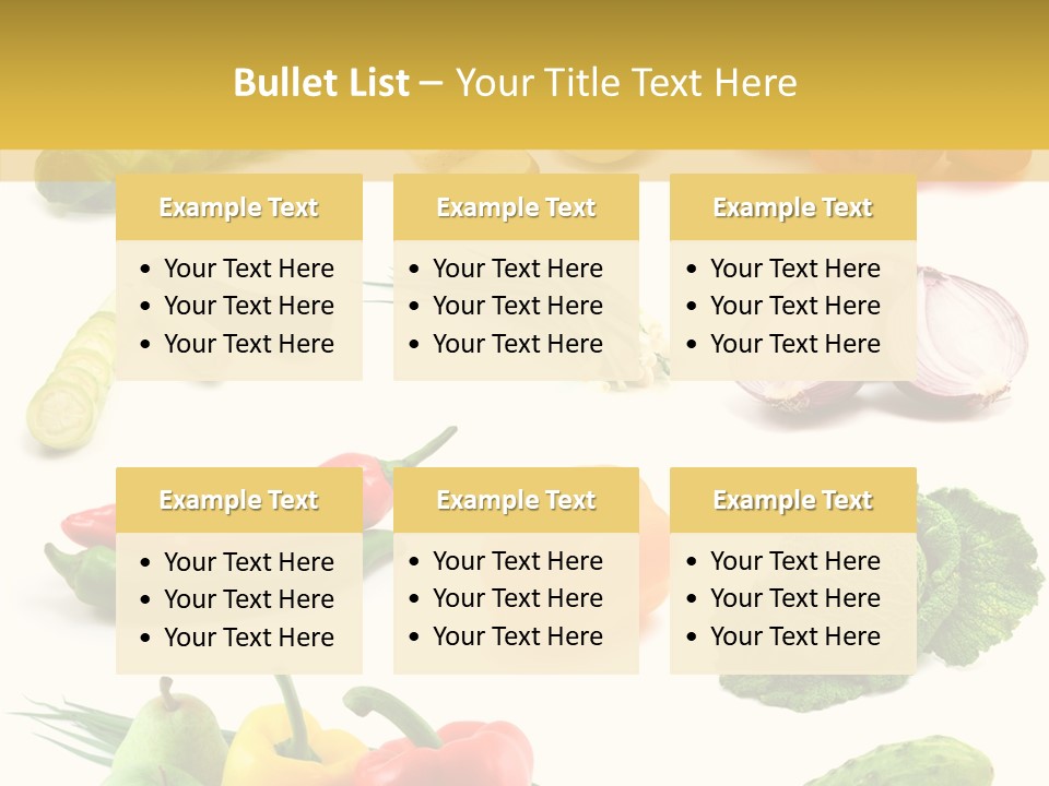 Apple Cabbage Vegetable PowerPoint Template