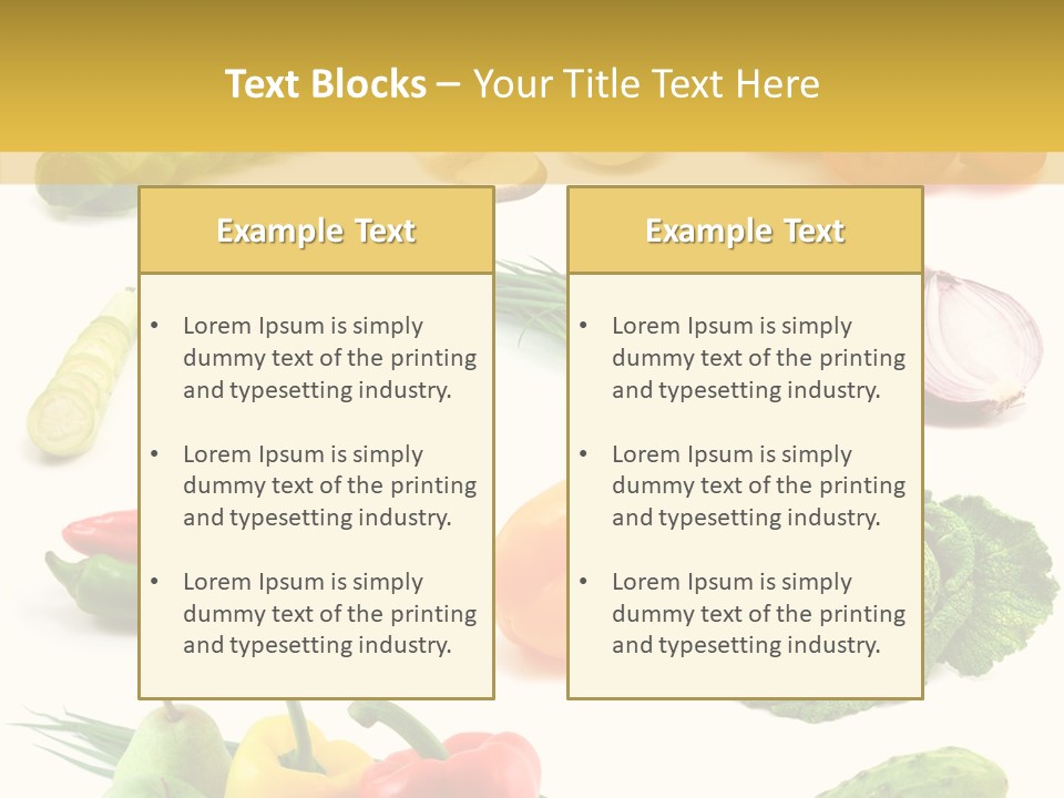 Apple Cabbage Vegetable PowerPoint Template