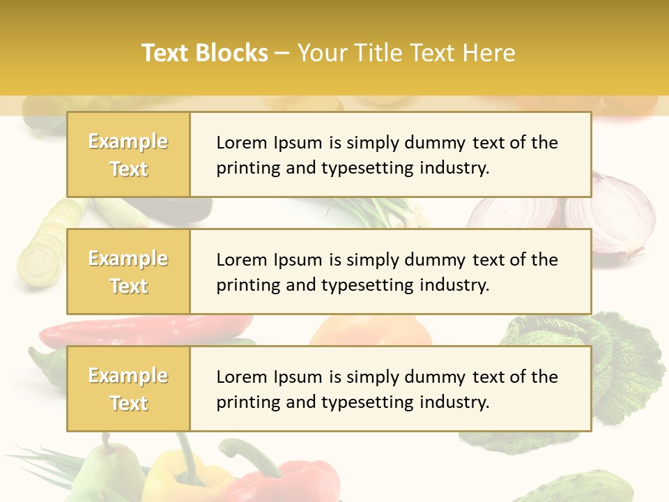 Apple Cabbage Vegetable PowerPoint Template