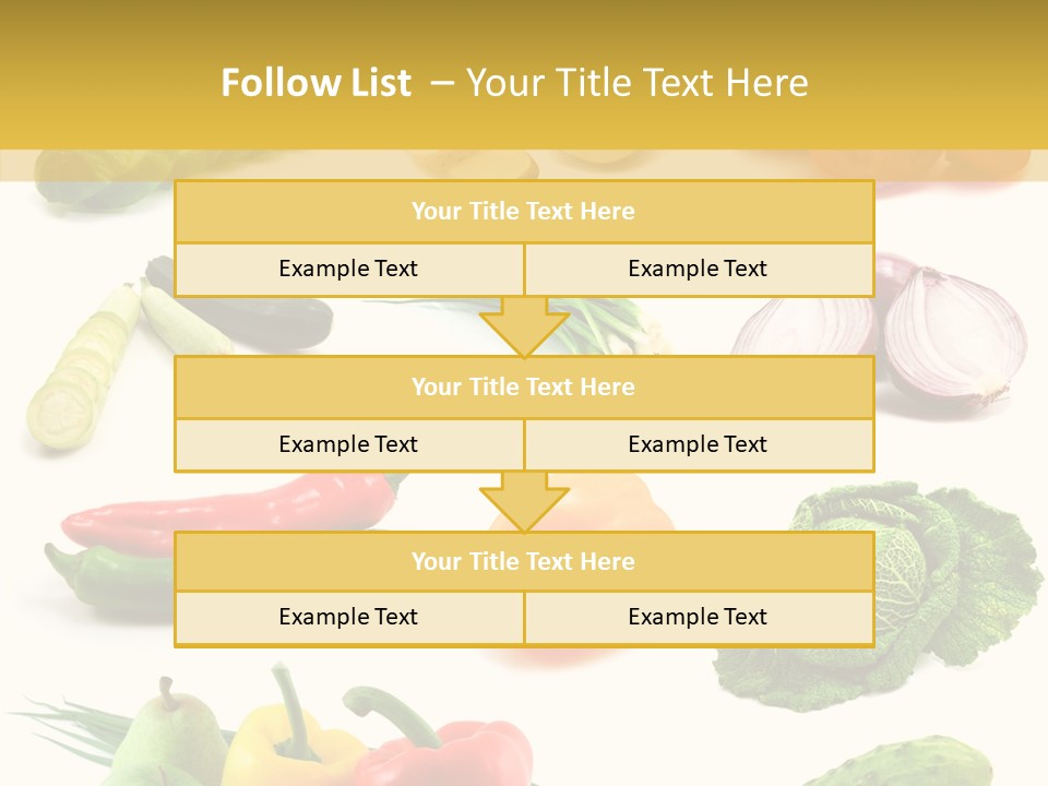 Apple Cabbage Vegetable PowerPoint Template