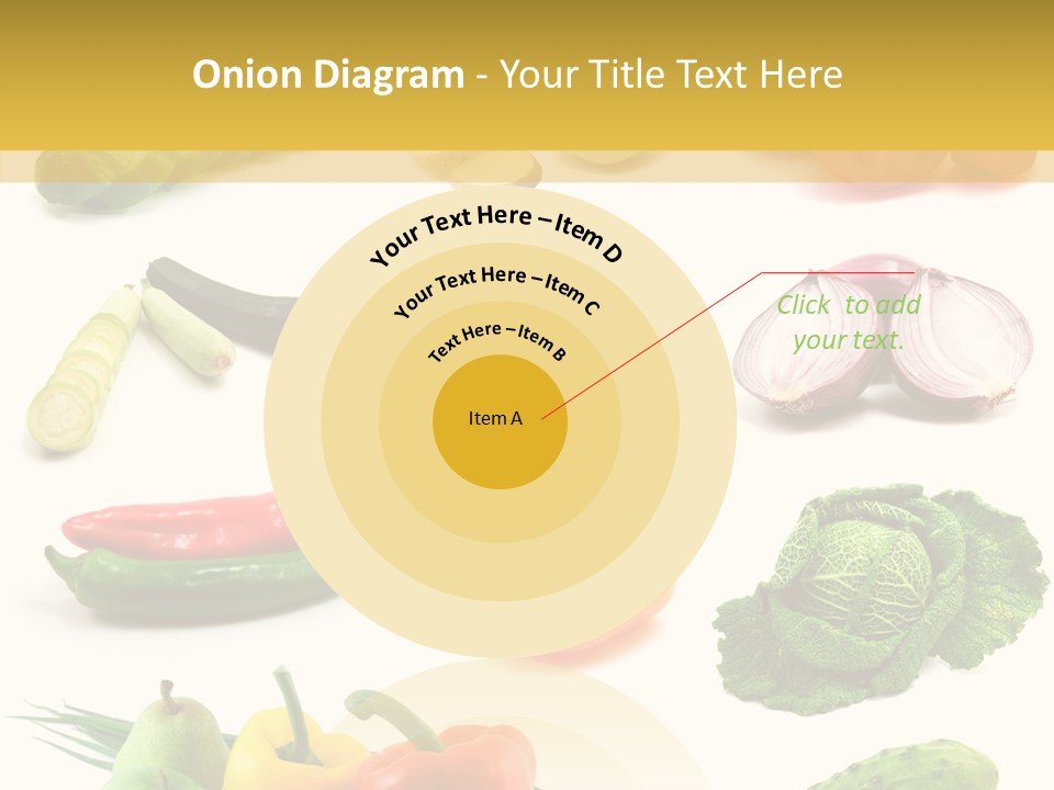 Apple Cabbage Vegetable PowerPoint Template