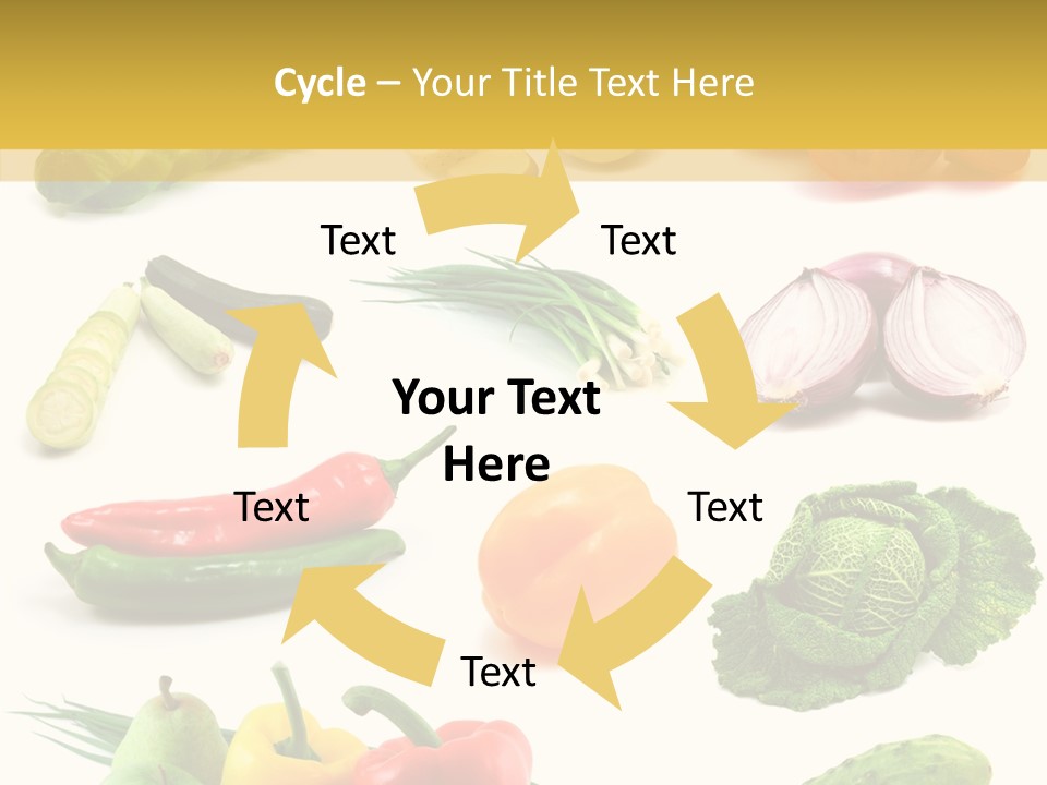 Apple Cabbage Vegetable PowerPoint Template