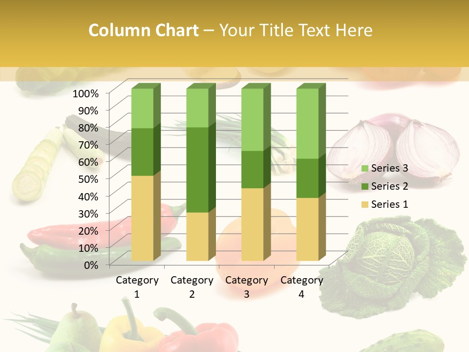 Apple Cabbage Vegetable PowerPoint Template