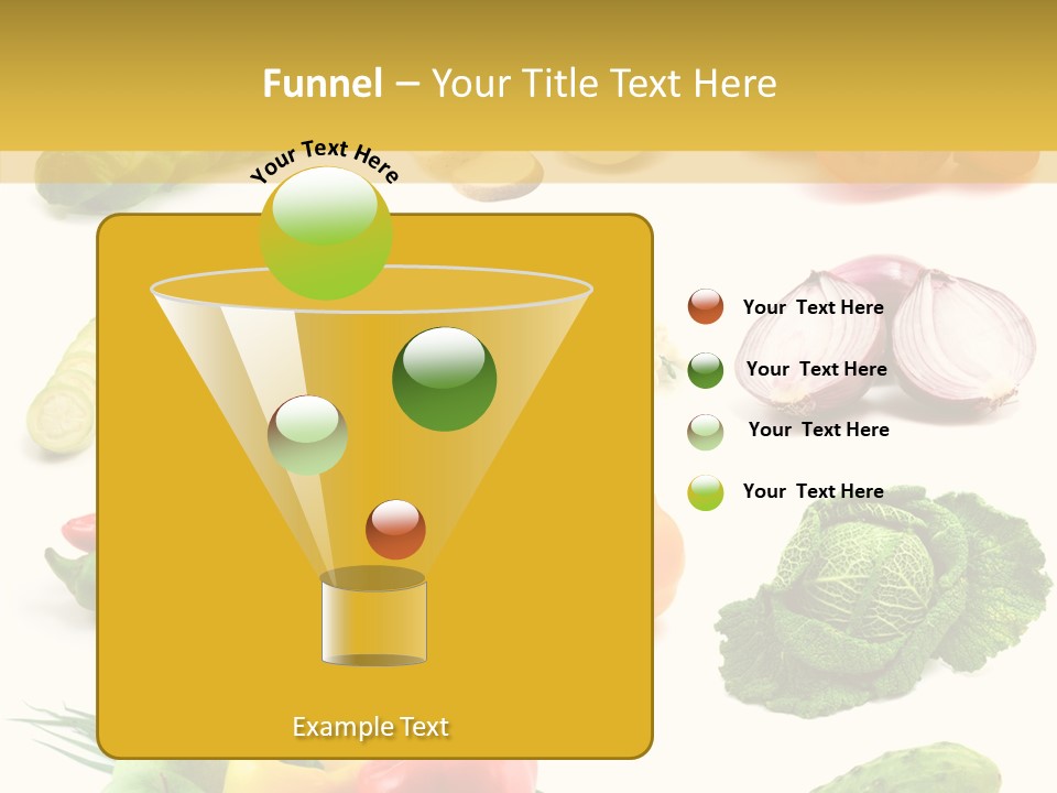 Apple Cabbage Vegetable PowerPoint Template