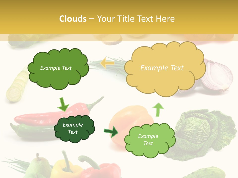 Apple Cabbage Vegetable PowerPoint Template