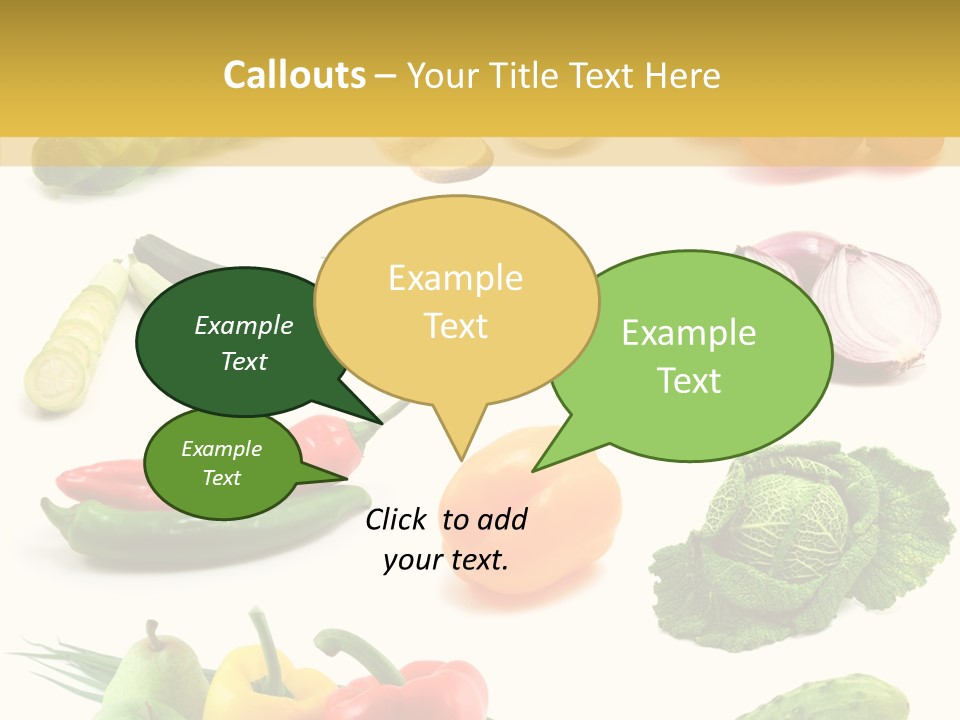 Apple Cabbage Vegetable PowerPoint Template