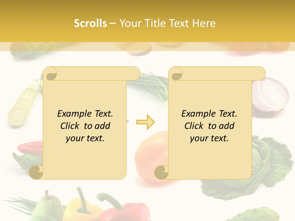 Apple Cabbage Vegetable PowerPoint Template
