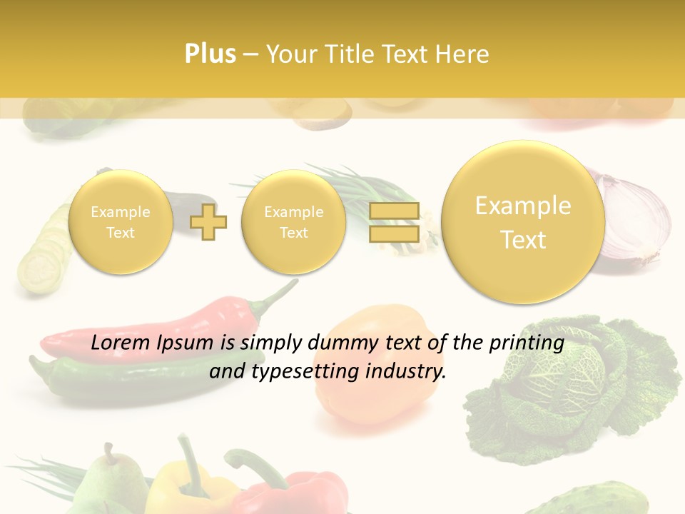 Apple Cabbage Vegetable PowerPoint Template