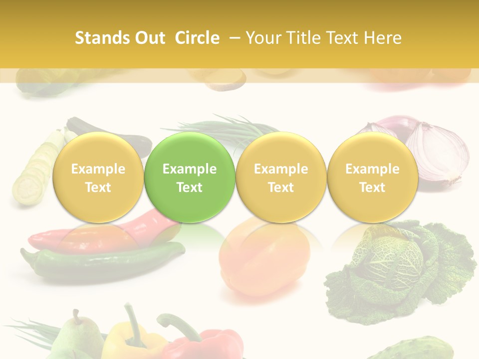 Apple Cabbage Vegetable PowerPoint Template