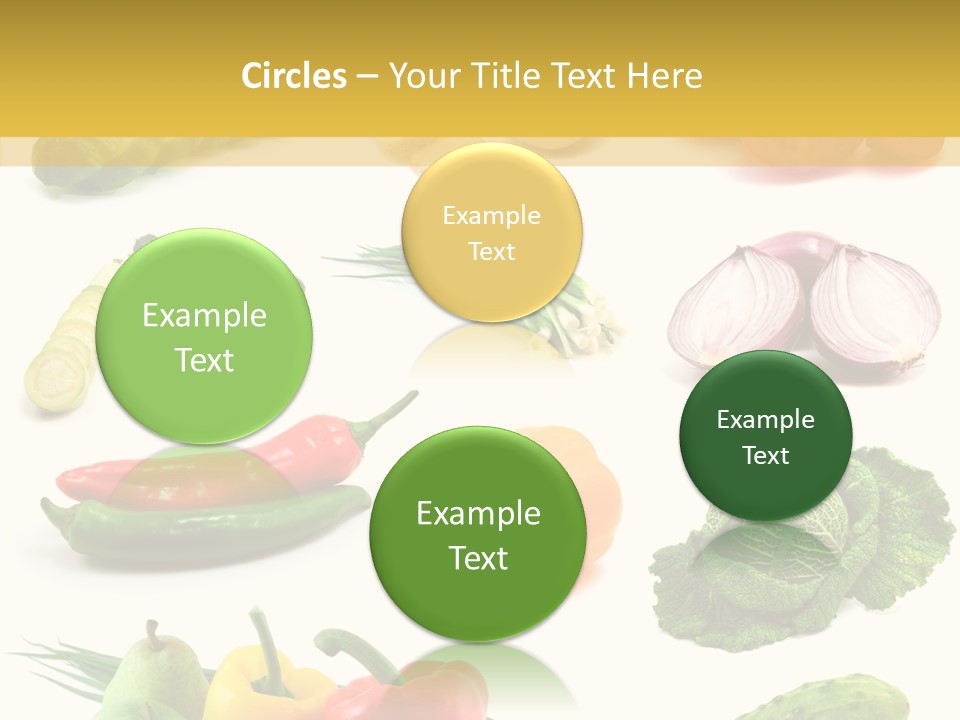 Apple Cabbage Vegetable PowerPoint Template