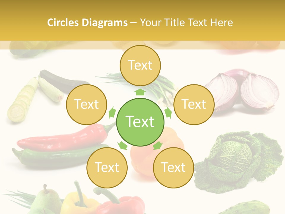 Apple Cabbage Vegetable PowerPoint Template