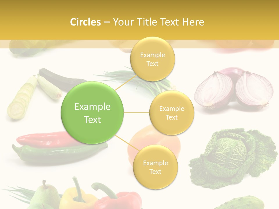 Apple Cabbage Vegetable PowerPoint Template