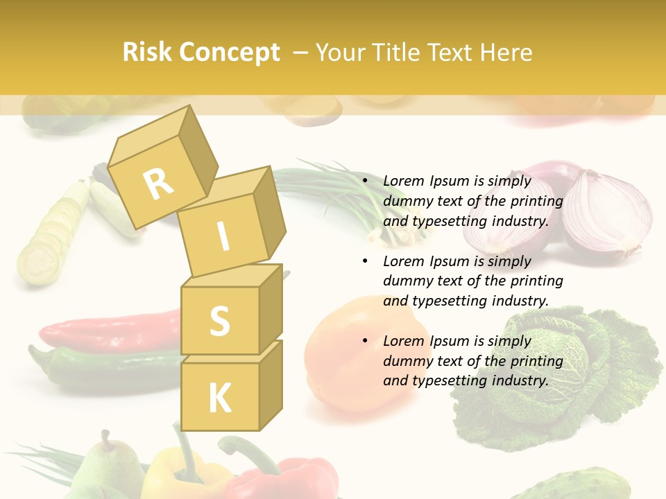 Apple Cabbage Vegetable PowerPoint Template