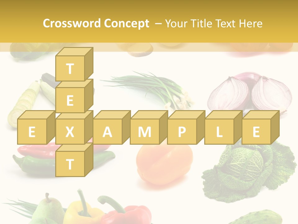 Apple Cabbage Vegetable PowerPoint Template