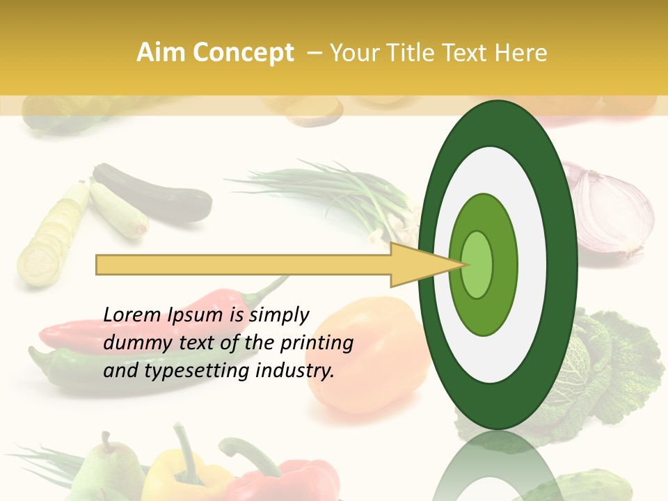 Apple Cabbage Vegetable PowerPoint Template