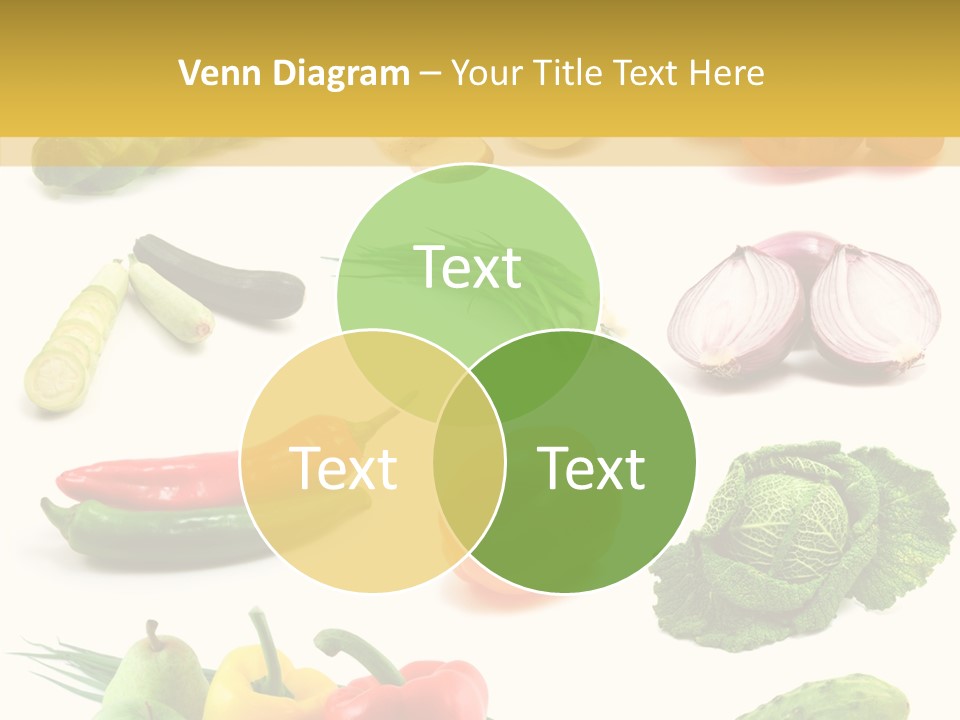 Apple Cabbage Vegetable PowerPoint Template