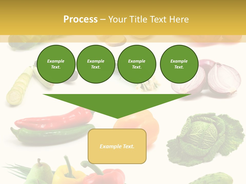 Apple Cabbage Vegetable PowerPoint Template