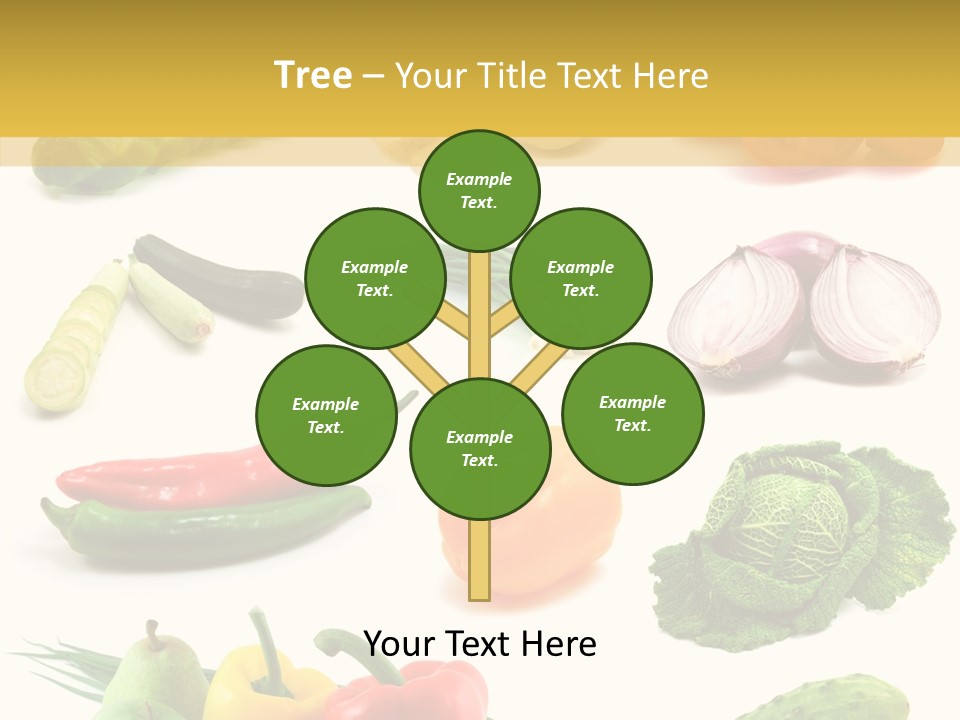 Apple Cabbage Vegetable PowerPoint Template