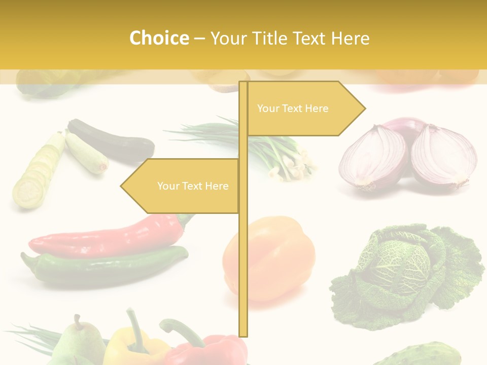 Apple Cabbage Vegetable PowerPoint Template