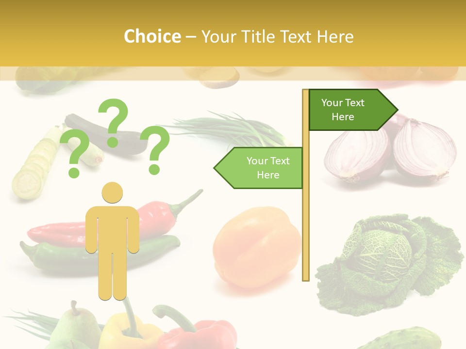 Apple Cabbage Vegetable PowerPoint Template