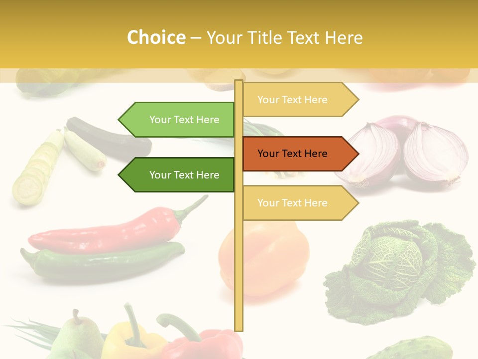 Apple Cabbage Vegetable PowerPoint Template