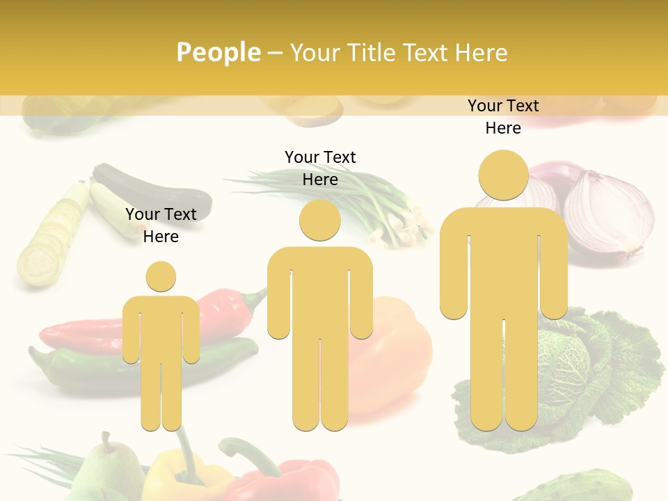 Apple Cabbage Vegetable PowerPoint Template