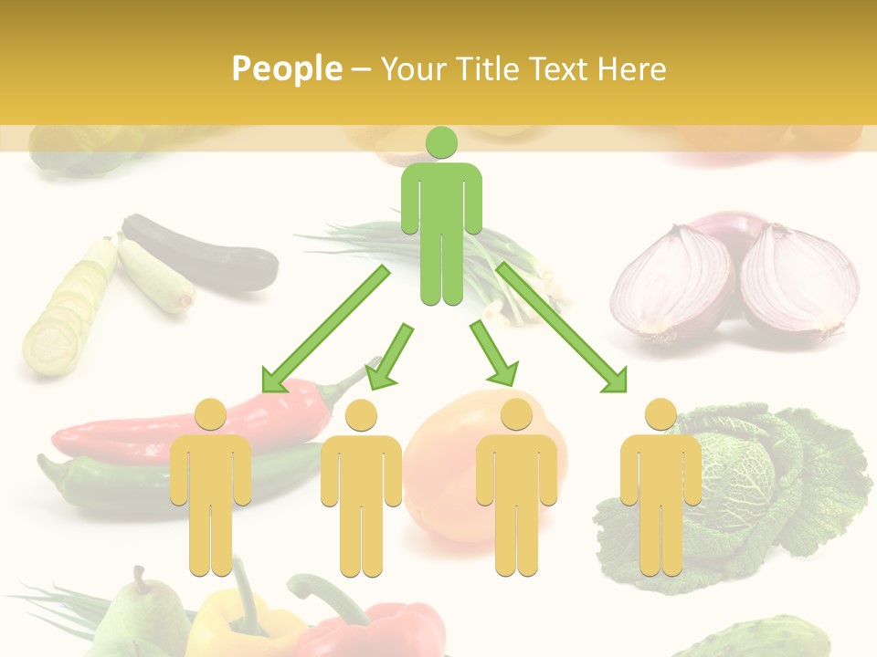 Apple Cabbage Vegetable PowerPoint Template