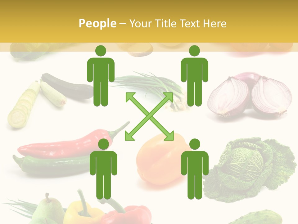 Apple Cabbage Vegetable PowerPoint Template