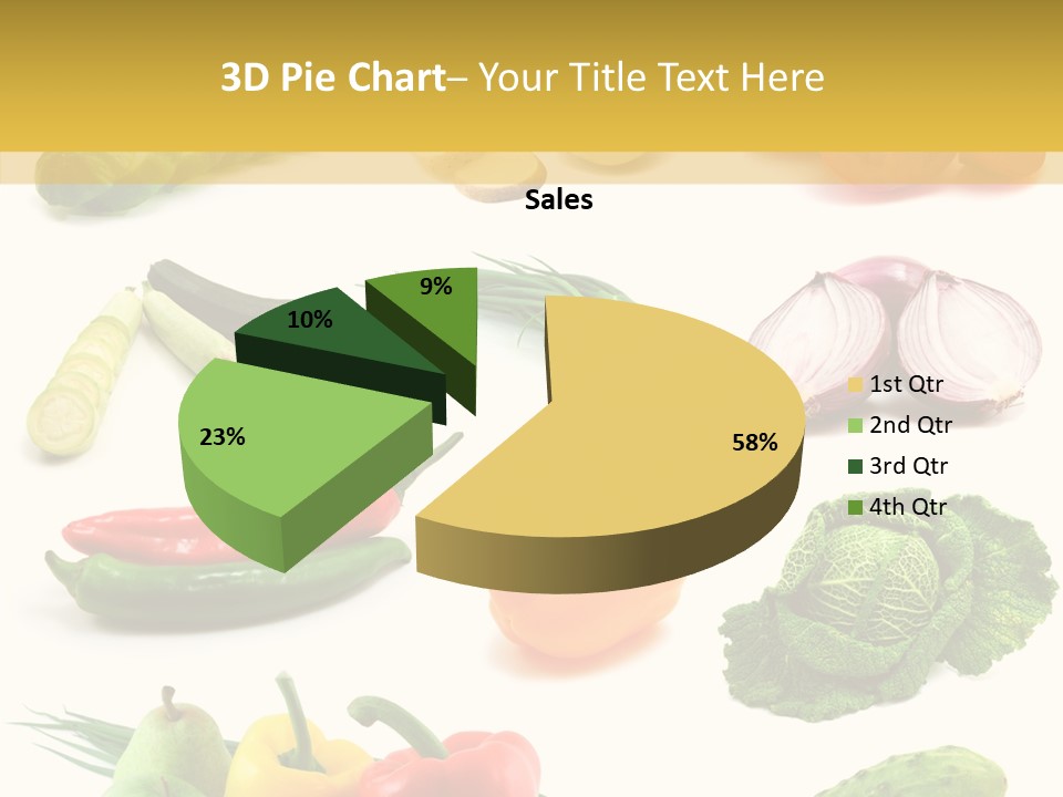 Apple Cabbage Vegetable PowerPoint Template