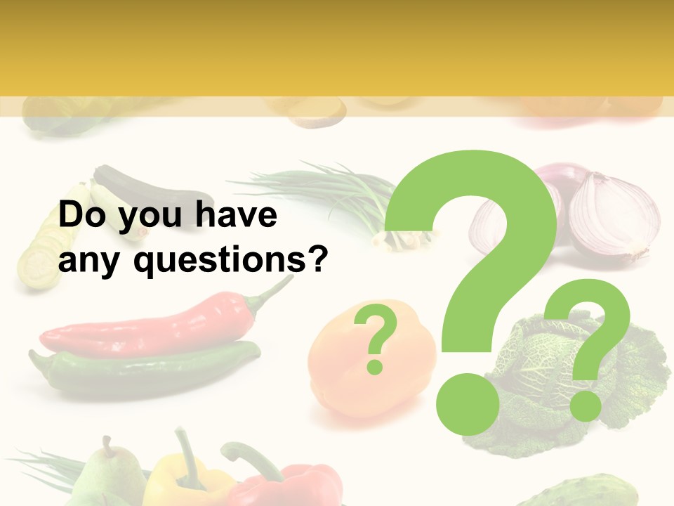 Apple Cabbage Vegetable PowerPoint Template