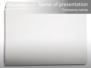 Media News Sheet PowerPoint Template