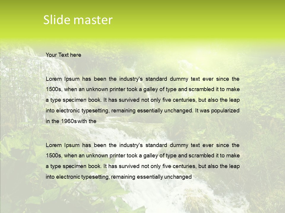 Clean Environment Splash PowerPoint Template