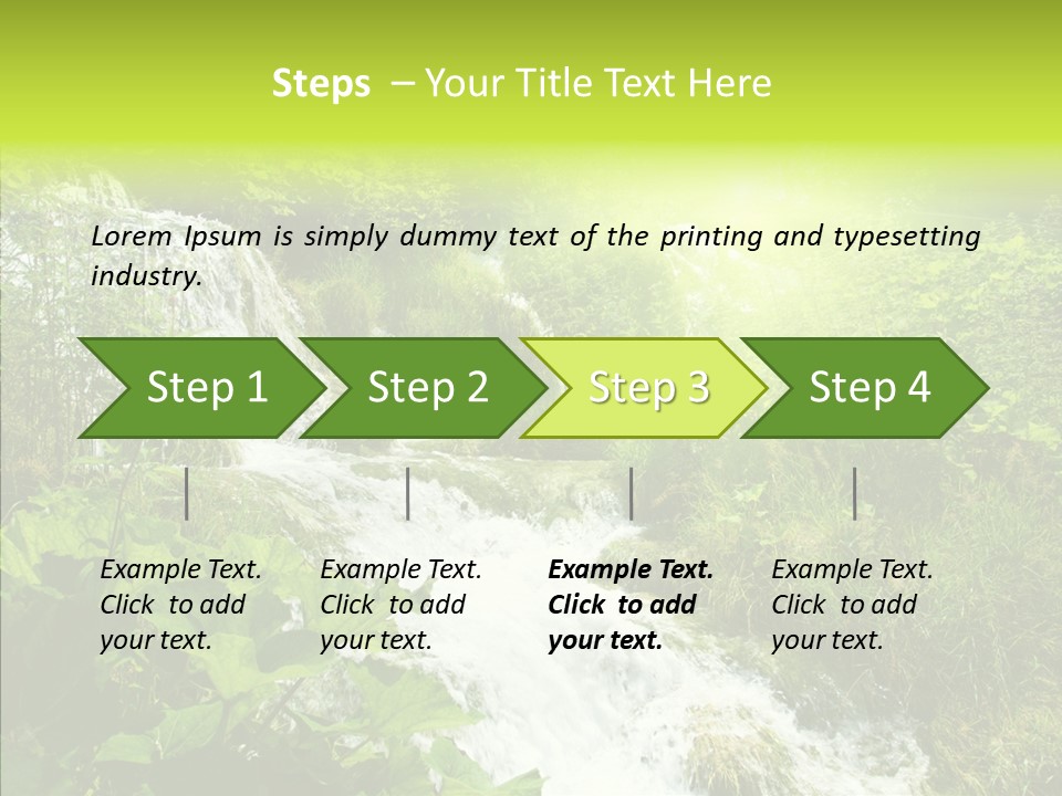 Clean Environment Splash PowerPoint Template
