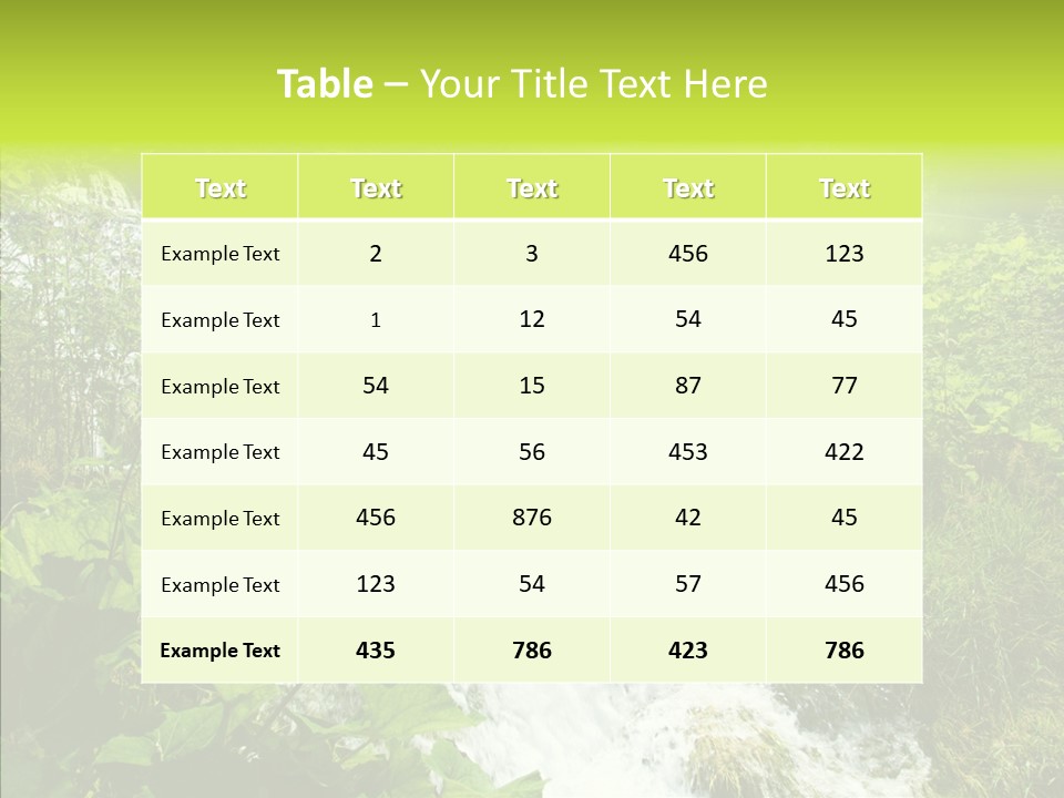 Clean Environment Splash PowerPoint Template