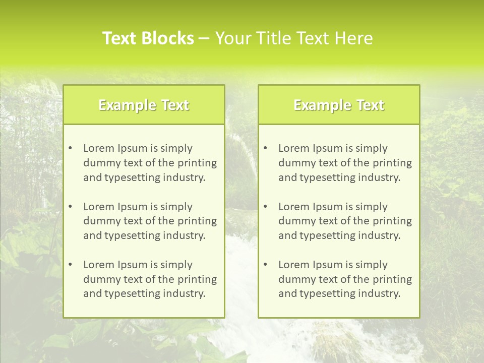 Clean Environment Splash PowerPoint Template