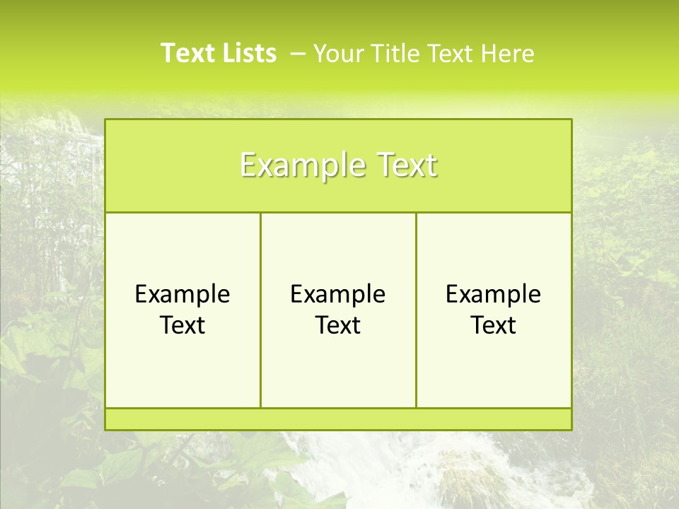 Clean Environment Splash PowerPoint Template