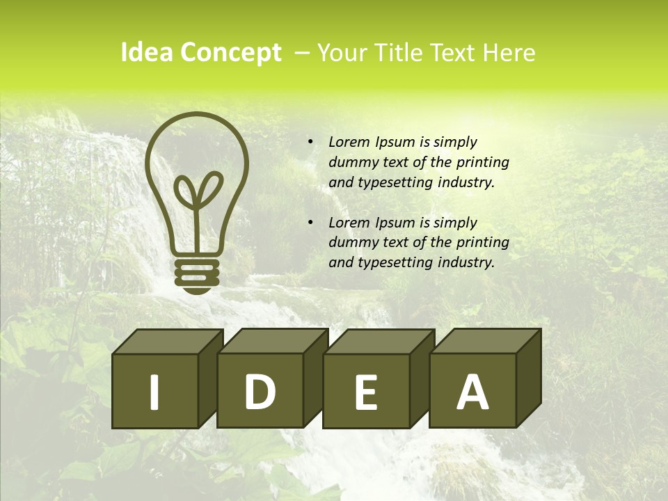 Clean Environment Splash PowerPoint Template