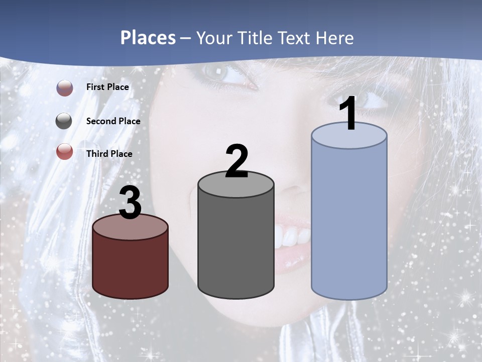 Girl Glamorous Fantasy PowerPoint Template