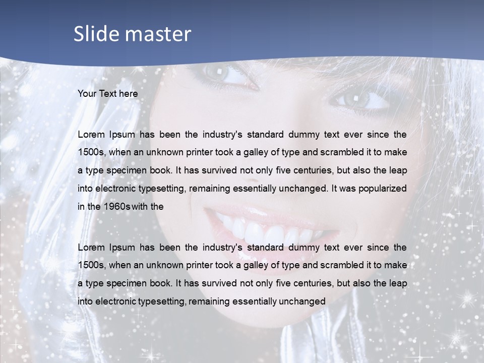 Girl Glamorous Fantasy PowerPoint Template