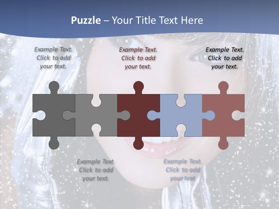 Girl Glamorous Fantasy PowerPoint Template