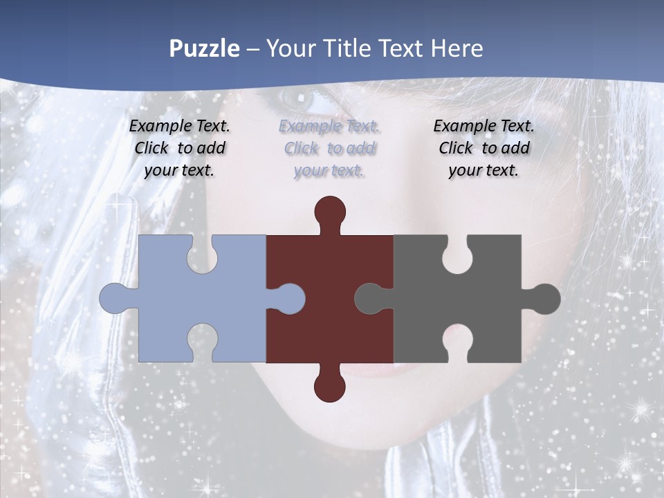 Girl Glamorous Fantasy PowerPoint Template