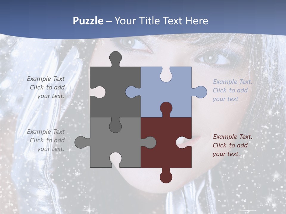 Girl Glamorous Fantasy PowerPoint Template