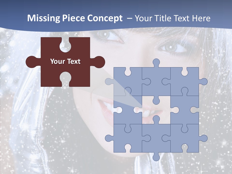 Girl Glamorous Fantasy PowerPoint Template