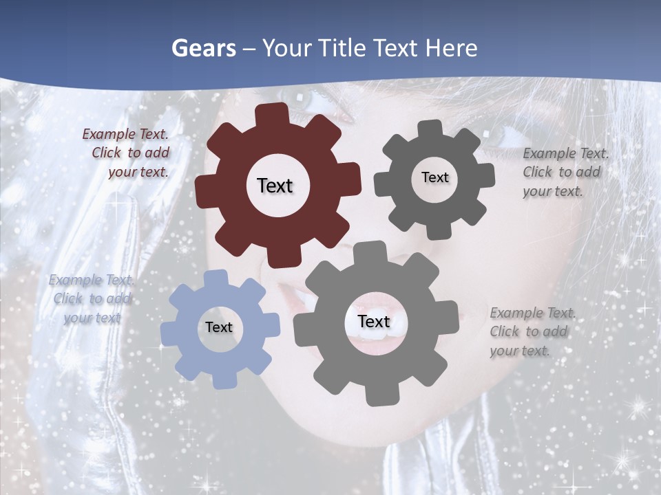 Girl Glamorous Fantasy PowerPoint Template