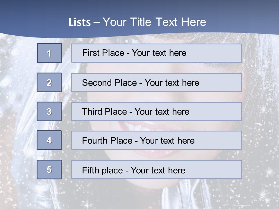 Girl Glamorous Fantasy PowerPoint Template